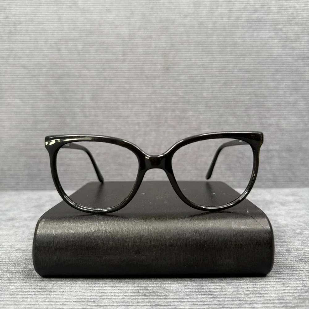 Vuarnet Pouilloux 2002 Black Eyeglasses Frames Vintage Cat Eye Y2k